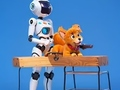 ゲーム塗り絵: ロボットと犬 オンライン
