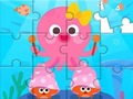 ゲームジグソーパズル: かわいいタコ オンライン