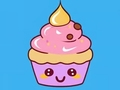 ゲーム塗り絵: カップケーキ オンライン