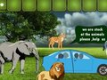 ゲーム危険な動物から家族で逃げる オンライン