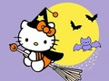 ゲームぬり絵: キティのハロウィン オンライン