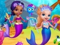 ゲームかわいい人魚のドレスアップ オンライン