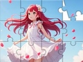 ゲームジグソーパズル: 白いドレスの女の子 オンライン