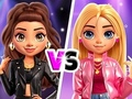 ゲームLovie Chic のブラック VS ピンク スタイル オンライン