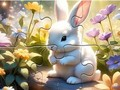 ゲームジグソーパズル: 晴れた森のうさぎ オンライン