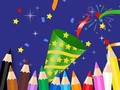 ゲーム塗り絵: 明けましておめでとうございます オンライン
