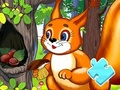 ゲームジグソーパズル: リスの皮の食べ物 オンライン