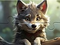 ゲームジグソーパズル: 微笑むオオカミ オンライン