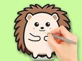 ゲーム塗り絵: かわいいハリネズミ オンライン