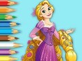 ゲーム塗り絵: プリンセス ラプンツェル オンライン