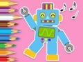 ゲームぬり絵: ロボットダンス オンライン