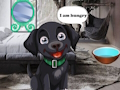 ゲームお腹を空かせた黒い犬に餌をやる オンライン