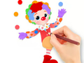 ゲーム塗り絵: 面白いピエロ オンライン
