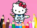 ゲーム塗り絵: ハローキティの絵 オンライン