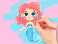 ゲーム塗り絵: 人魚を楽しむ オンライン