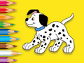 ゲーム塗り絵: かわいい斑点のある犬 オンライン