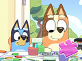 ゲームジグソーパズル: Bluey Family Coloring Day オンライン