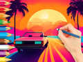 ゲーム塗り絵: サンセット・ドライブ オンライン