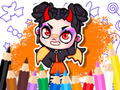 ゲーム塗り絵: アバターワールド かわいい悪魔 オンライン