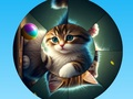 ゲームラウンド ジグソー パズル かわいい子猫と一緒に写真を集めましょう オンライン