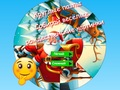 ゲーム丸いジグソーパズル 面白いクリスマスの写真を集めましょう オンライン