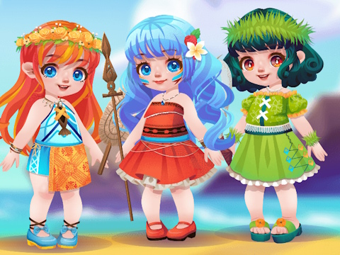 ゲームトディ かわいい ポリネシア人 オンライン