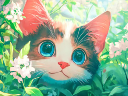 ゲームジグソーパズル: 無邪気な猫 オンライン