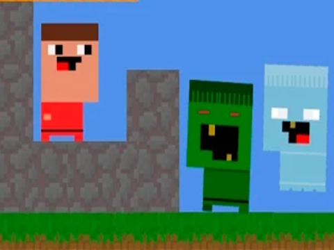 ゲームNubiks はゾンビに対して防御を構築します オンライン