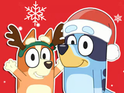 ゲームジグソーパズル: ブルーイのクリスマスギフト オンライン