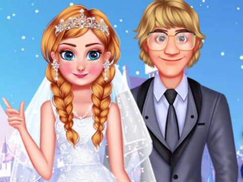 ゲームアナと雪の女王のウェディング ブリス オンライン