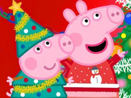 ゲームジグソーパズル: ペッパピッグのクリスマスの準備 オンライン