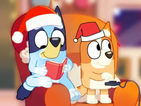 ゲームジグソーパズル: ブルーイ クリスマス パーティー オンライン