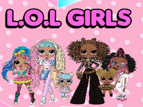 ゲームL. O. L OMG 女の子の塗り絵 オンライン