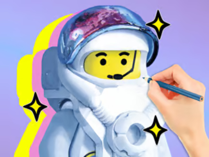ゲーム塗り絵: レゴ宇宙飛行士 オンライン