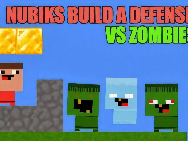 ゲームNubiksは防御とゾンビを構築しますオンライン