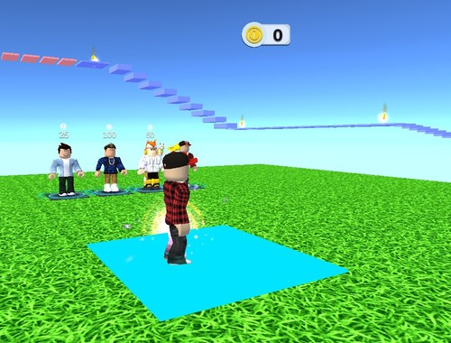 ゲームオンラインで簡単なオビー ジャンプ アンド ラン チャレンジ オンライン
