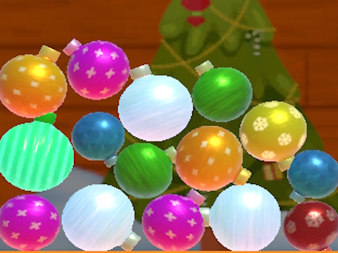 ゲーム3D の新年のボール 2048 オンライン