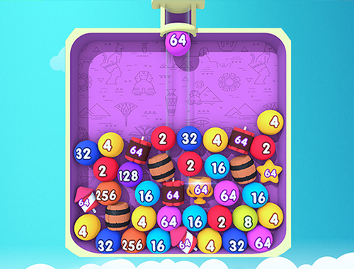 ゲームバブルマージ 2048 オンライン