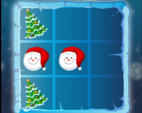 ゲームクリスマス三目並べ オンライン