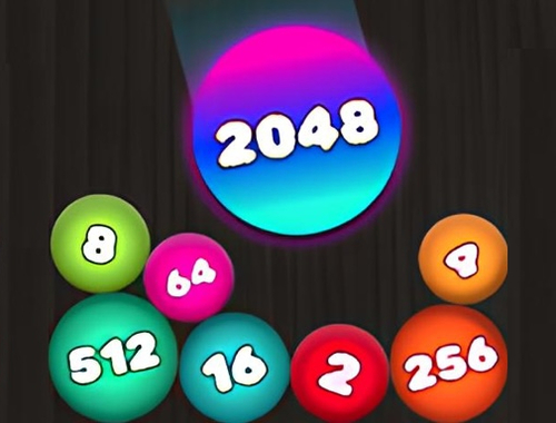 ゲーム2048 パズル: ボールをつなげる オンライン