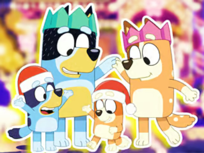 ゲームジグソーパズル: ブルーイ ファミリー クリスマスイブ オンライン