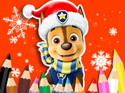 ゲーム塗り絵：Paw Patrol Christmas オンライン