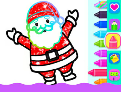 ゲーム幼児の絵：クリスマス オンライン