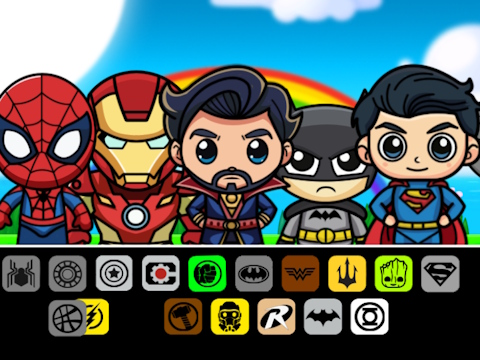 ゲームSprunki Superheroオンライン