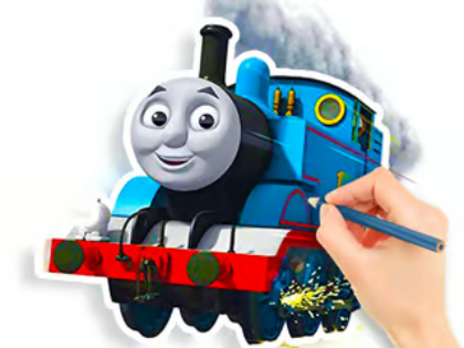 ゲーム塗り絵：トーマス オンライン