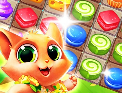 ゲーム猫の一致3 オンライン