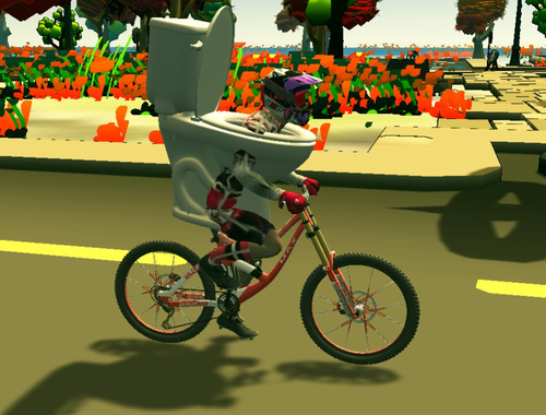 ゲームスキビディトイレバイクライディング オンライン