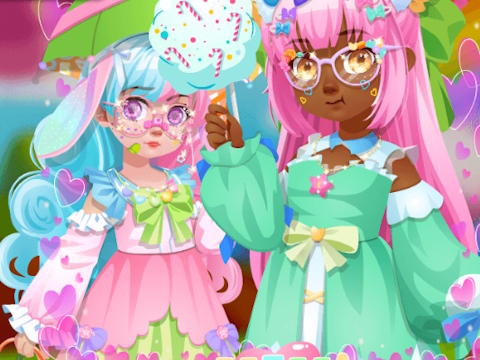 ゲーム子供のかわいいドレス オンライン