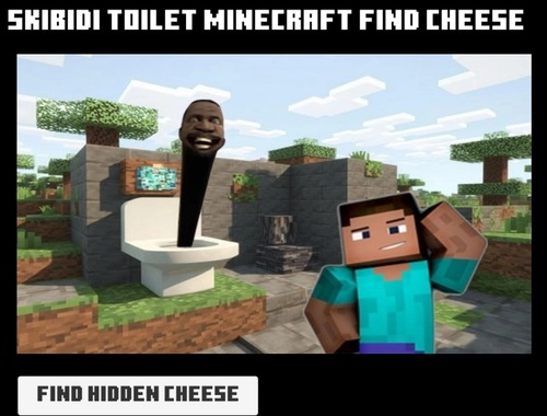 ゲームSkibidiトイレMinecraftチーズを見つけてください オンライン