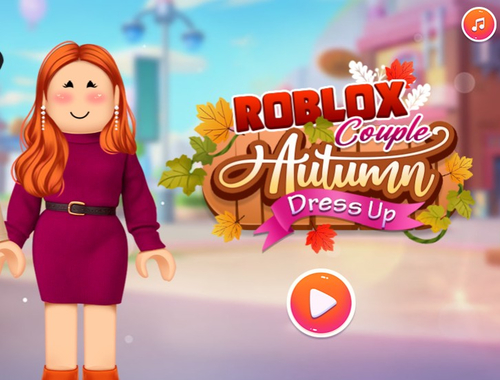 ゲームRobloxカップルの秋のドレスアップ オンライン